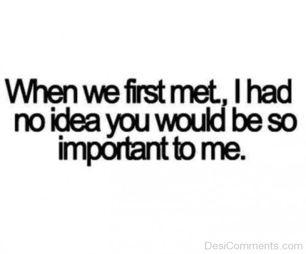 When We First Met