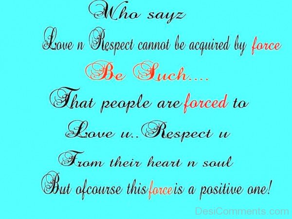 Who Says Love And Respect Cannot Be Acquired-rat123DESI13