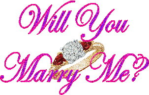 Will You Marry Me Glittering Image