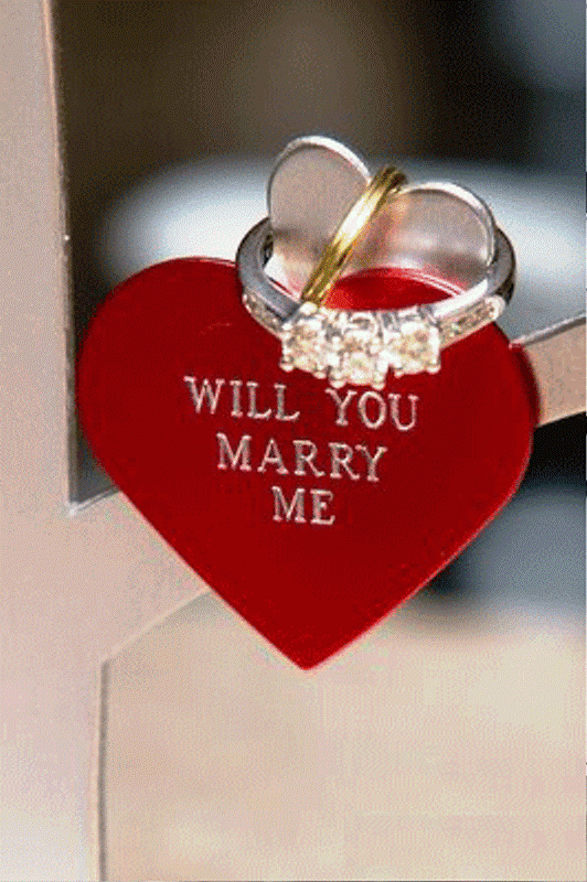 Will You Marry Me With Heart And Ring-ry621DC01024