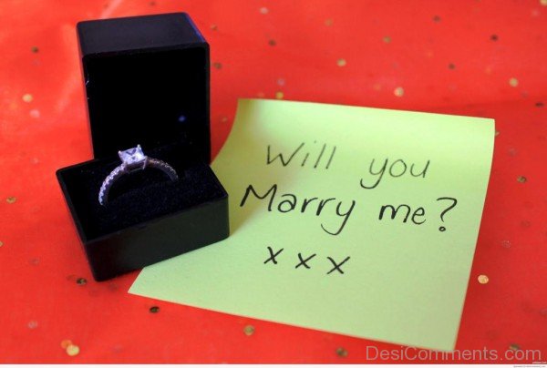 Will You Marry Me With Ring
