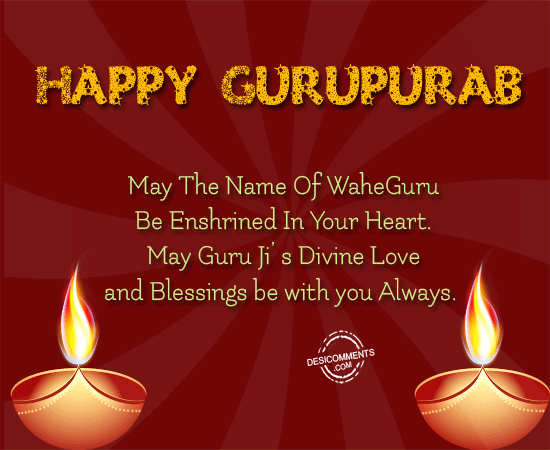 Wish You Happy Gurupurab Of Guru nanak dev Ji