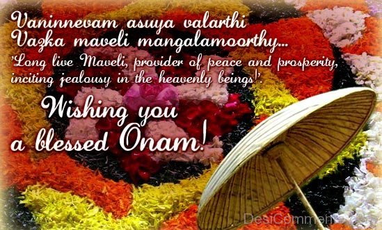 Wishing You A Blessed Onam