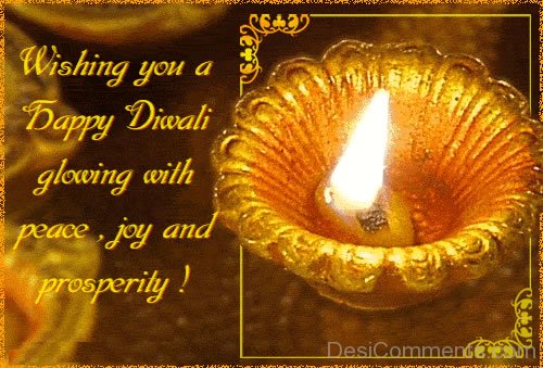 Wishing You A Happy Diwali Glowing With Peace