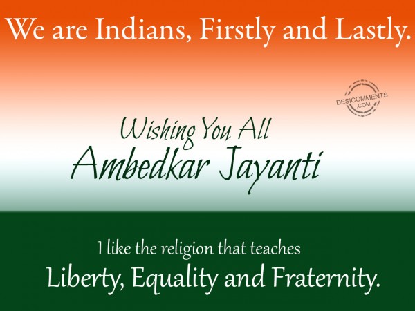 Wishing You All Ambedkar Jayanti