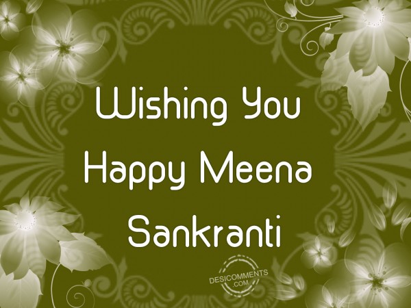 Wishing You Meena Sankranti