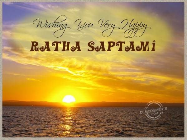 Wishing You Very Happy Ratha Saptami