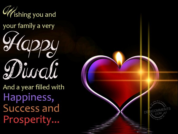 Wishing you and your family a very happy diwali