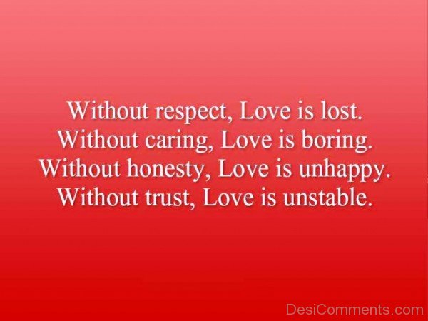 Without Respect,Love Is Lost-dc450