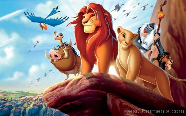 Wonderful Picture Of Simba,Nala Monkey,Timon And Pumbaa