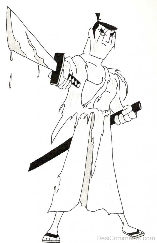 Wonderful Sketch Of Samurai Jack
