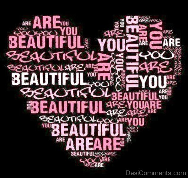 You Are Beautiful Heart Image-ybe2060DC066