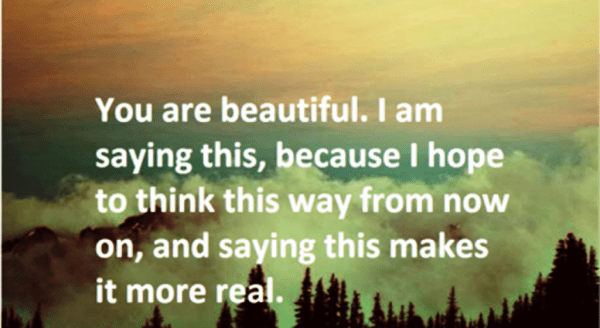 You Are Beautiful,I Am Saying This