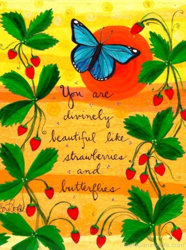You Are Divinely Beautiful Like Strawberries And Butterflies-ybe2081DC093