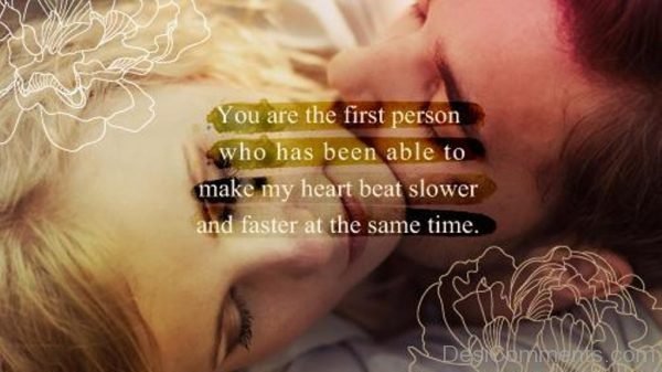You Are The First Person