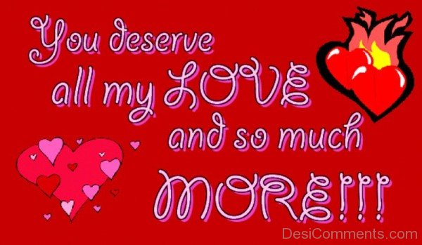 You Deserve All My Love-YTE337DC29