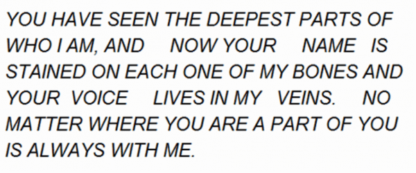 You Have Seem The Deepest Parts