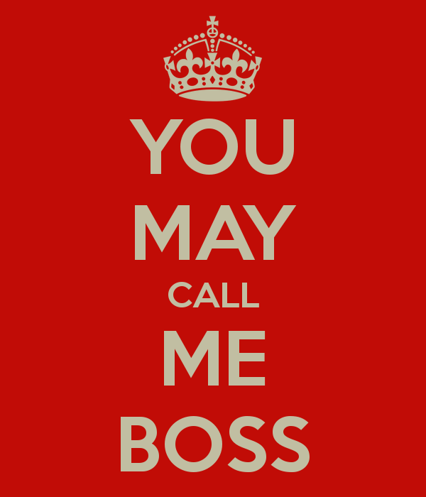 You May Call Me Boss
