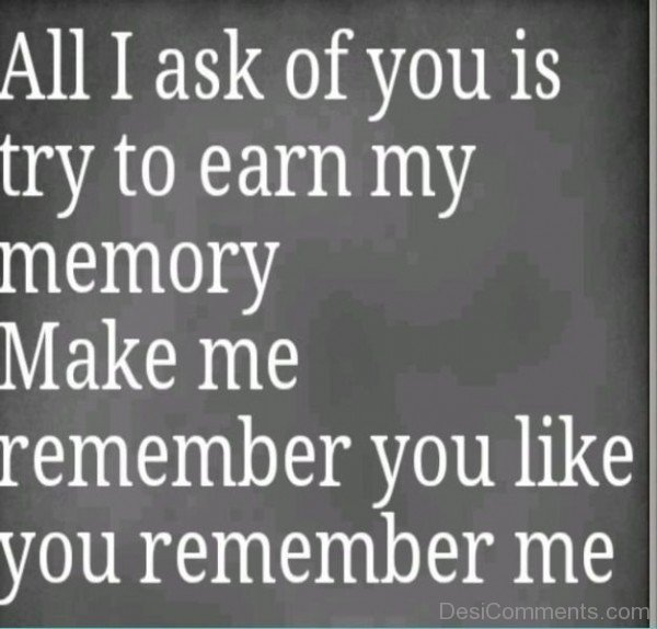 You Remember Me -DC422