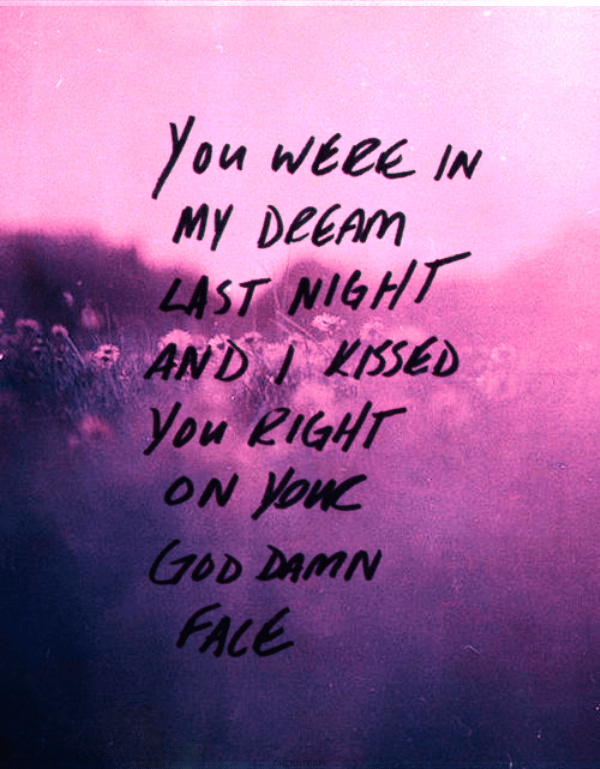 You Were In My Dream Last Night