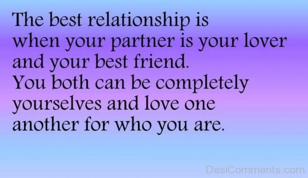 Your Partner Is Your Lover