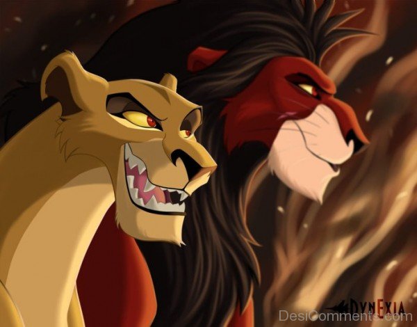 Zira And Scar Looking Happy-DESI7819