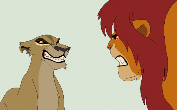 Zira Looking At Simba