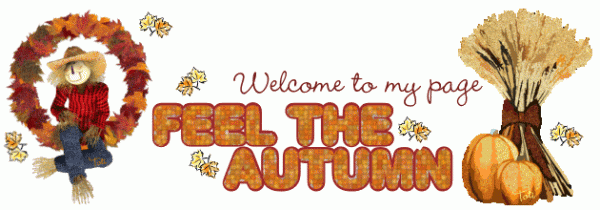 Welcome To My Page – Feel The Autumn