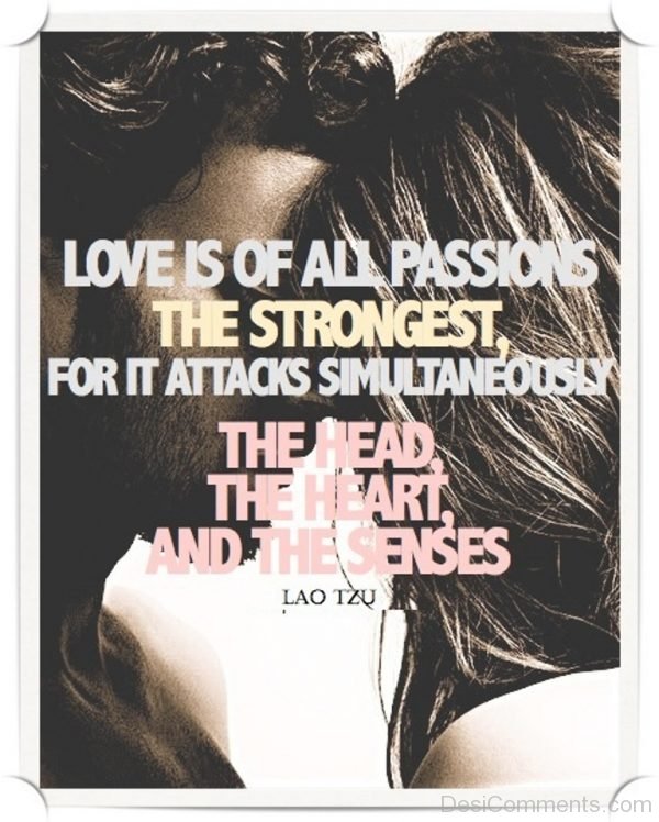 Love is of all passions