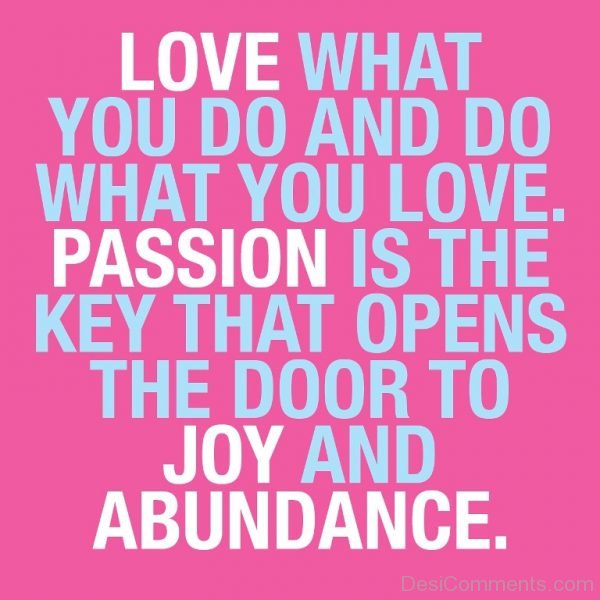 love what you do