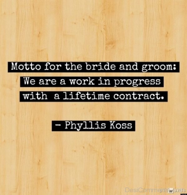 motto for the bride